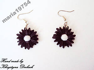 Сережки сережки квітка квітів ажур вінтаж ХІТ