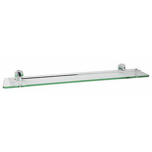Полиця універсальна Qtap Liberty скляна 600 мм QTLIBCRM1153 Chrome, фото 1