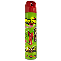 Аерозоль від тарганів, клопів, мурах Rubit Gold 400мл 1/24 / Інсектицид від повзаючих, літаючих комах