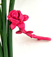 Серьги-гвоздики джекеты, винтаж роза