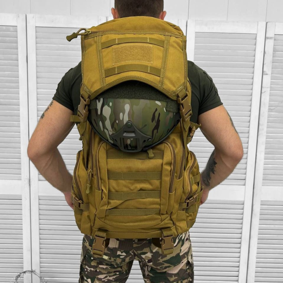 Тактический военный рюкзак Gunny 40л, армейский рюкзак с множеством карманов и отделением под шлем - фото 1 - id-p2079365897