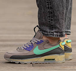 Чоловічі кросівки Nike Air Max 90 Terrascape 'Moon Fossil' весна-осінь. Живе фото. Аїр макс 90, Еір макс