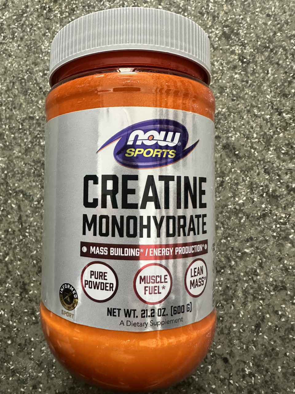 Креатин, Now Foods, Creatine Monohydrate, 600 grams, фото 1