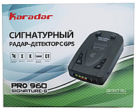 Радар-детектор з GPS Karadar Pro960 signatur радар детектор голосове сповіщення російська Made in Korea