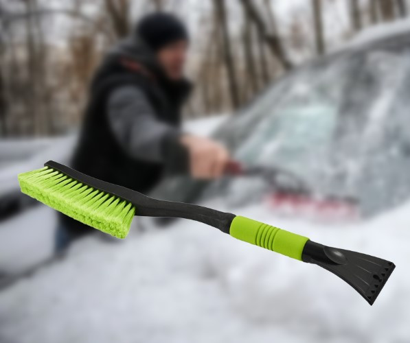 Щітка зі шкребком 62 см від снігу, м'яка ручка