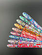 Гель-лак Cosmo Glitter Дизайнер (9 мл) з різнокольоровим глітером різних розмірів, фото 2
