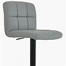 Барний стілець для барної стійки з спинкою Bonro B-0106 на кухню крісло барне еко шкіра сірий, фото 3