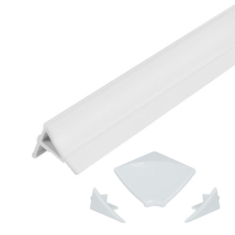 Набір декоративні планки для піддона та ванни (2x1м) + з'єднання + 2 ковпачки Qtap WCS031