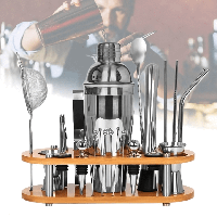 Набор для бара из 22 предметов с подставкой, Профессиональный подарочный барный набор