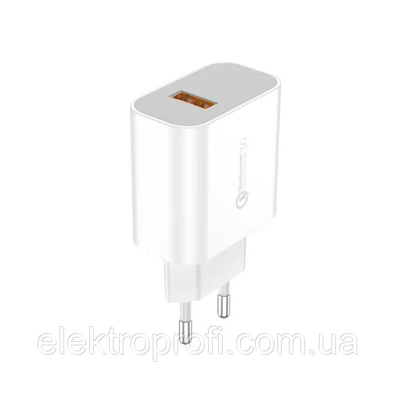 Зарядний пристрій Foneng EU46 QC3.0 Charger (Fast 3A) + кабель Lightning