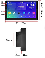 2din Андроїд магнітолу 7 дюймів  Android 12 2/32gb GPS/WiFi мультимедія! (андроїд магнітола)