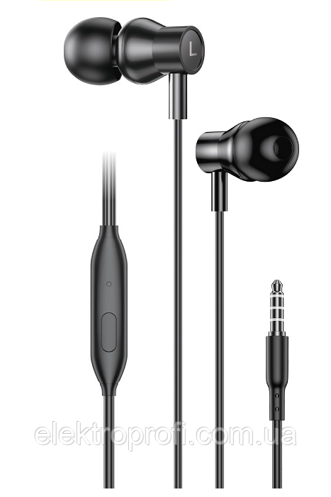 Дротові навушники Foneng EP500 heavy bass metal remote earphone