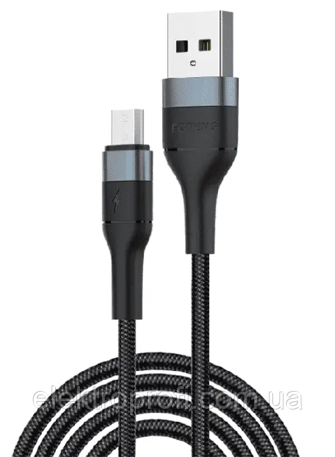 Кабель Foneng X51 1M Spiral Braided Cable (3A) micro USB