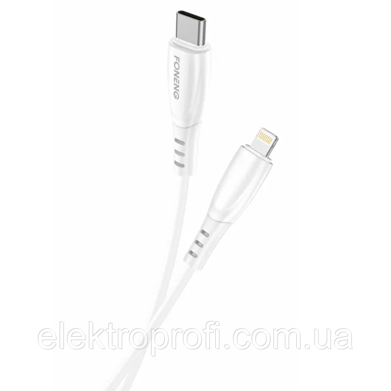 Кабель Foneng X75 1M Cable (3A) Type C to iPhone
