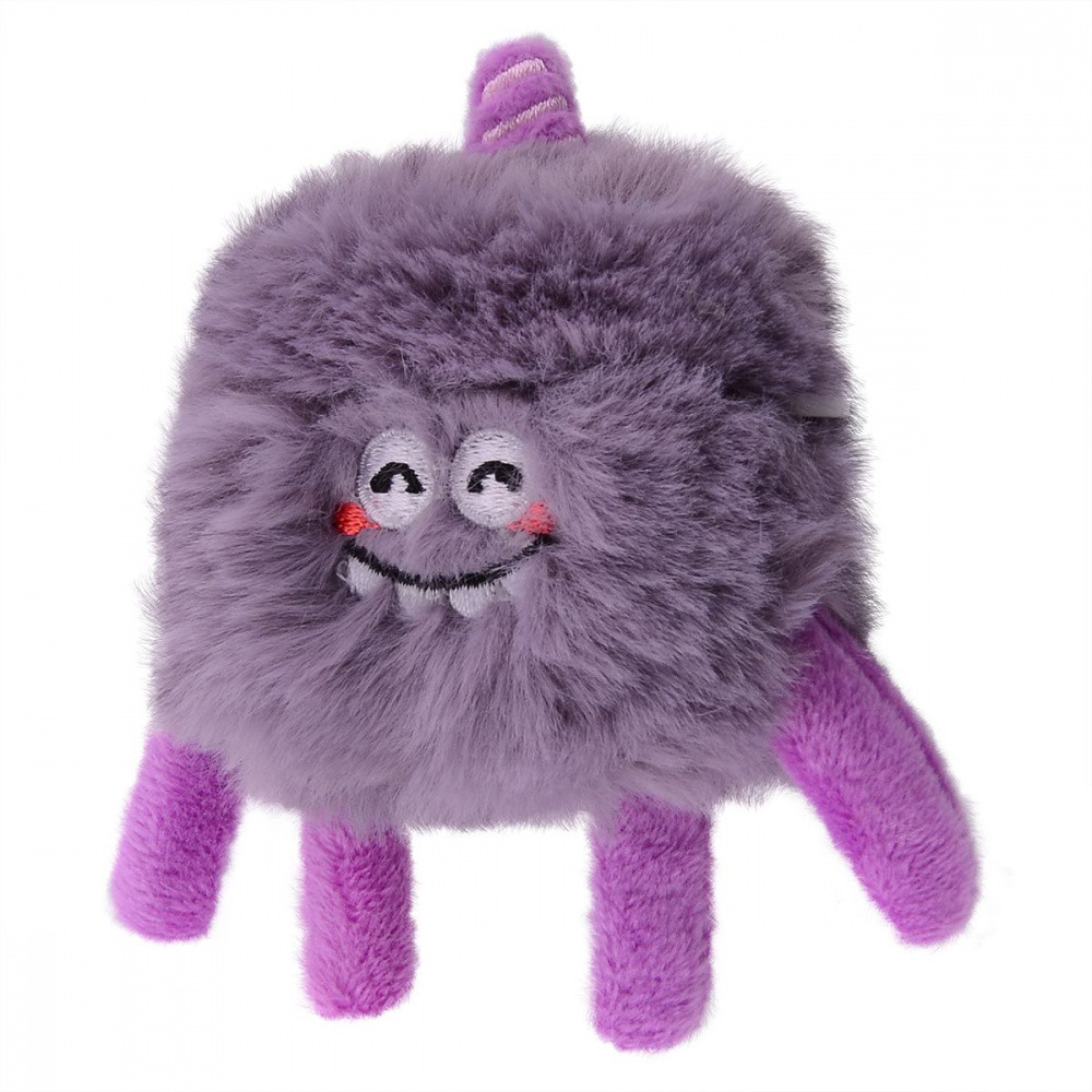 Хутровий чохол для навушників AirPods Pro Fluffy Monster Case purple