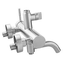 Душова система універсальна Lidz Aria 1031 на три споживачі (з виливом) (k35) LDARI1031NKS34933 Nickel, фото 4