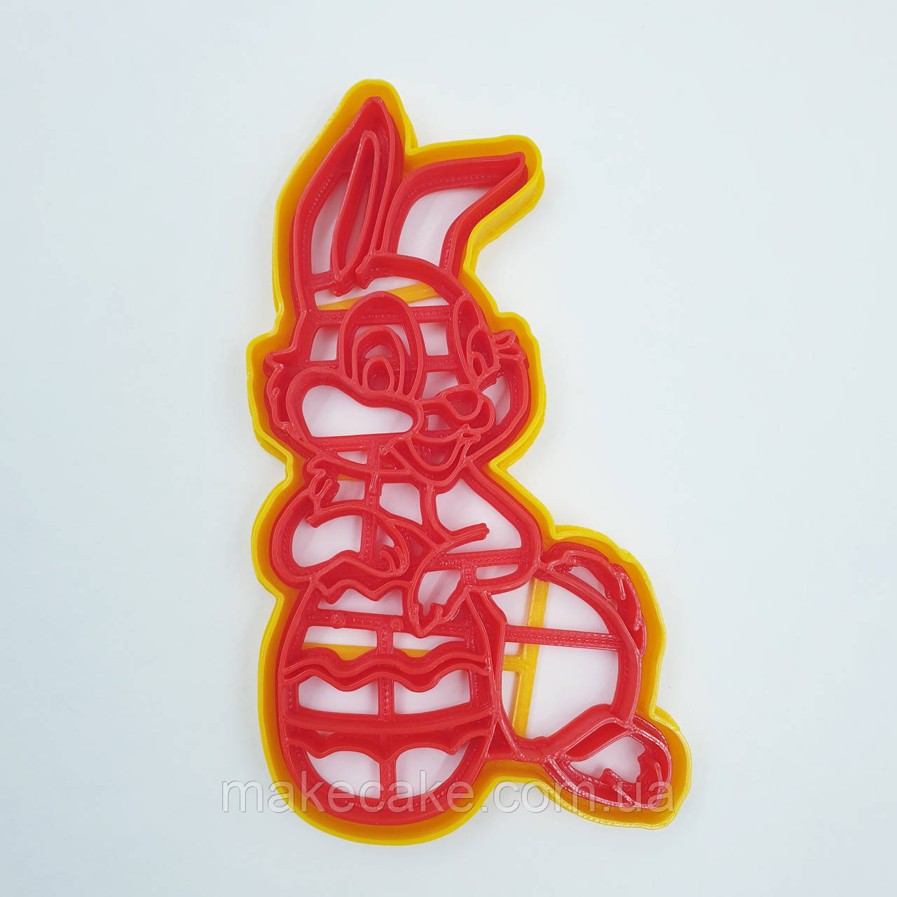 Вирубка-штамп Великодній кролик з яєчком 12.5 см