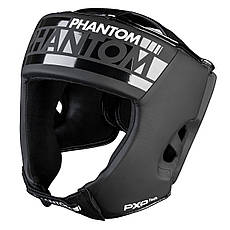 Боксерський шолом Phantom APEX Open Face Head Protection Black (капа в подарунок), фото 3