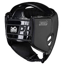 Боксерський шолом Phantom APEX Open Face Head Protection Black (капа в подарунок), фото 4