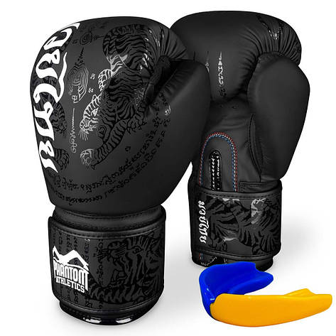 Боксерські рукавиці Phantom Muay Thai Black 16 унцій, фото 1