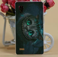 Чохол-накладка для LG Optimus L9 P760 P765 з картинкою Чеширський кіт