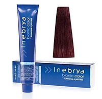 Стойкая крем-краска для волос Inebrya Bionic Сolor 5/5 светло-каштановый махагоновый без аммиака, 100 мл
