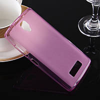 Рожевий силіконовий чохол з матовим покриттям для Lenovo А2010