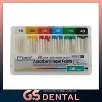 Бумажные штифты стоматологические Meta Biomed кон. 06