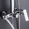 Душова система для кабіни Qtap Capricorn на три споживачі (з виливом) 53103KNC Chrome, фото 8