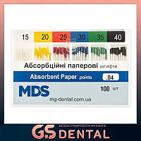 Бумажные штифты стоматологические MDS кон. 04