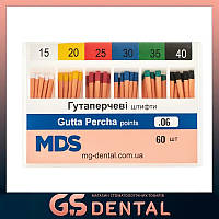 Гуттаперчевые штифты стоматологические MDS кон. 06