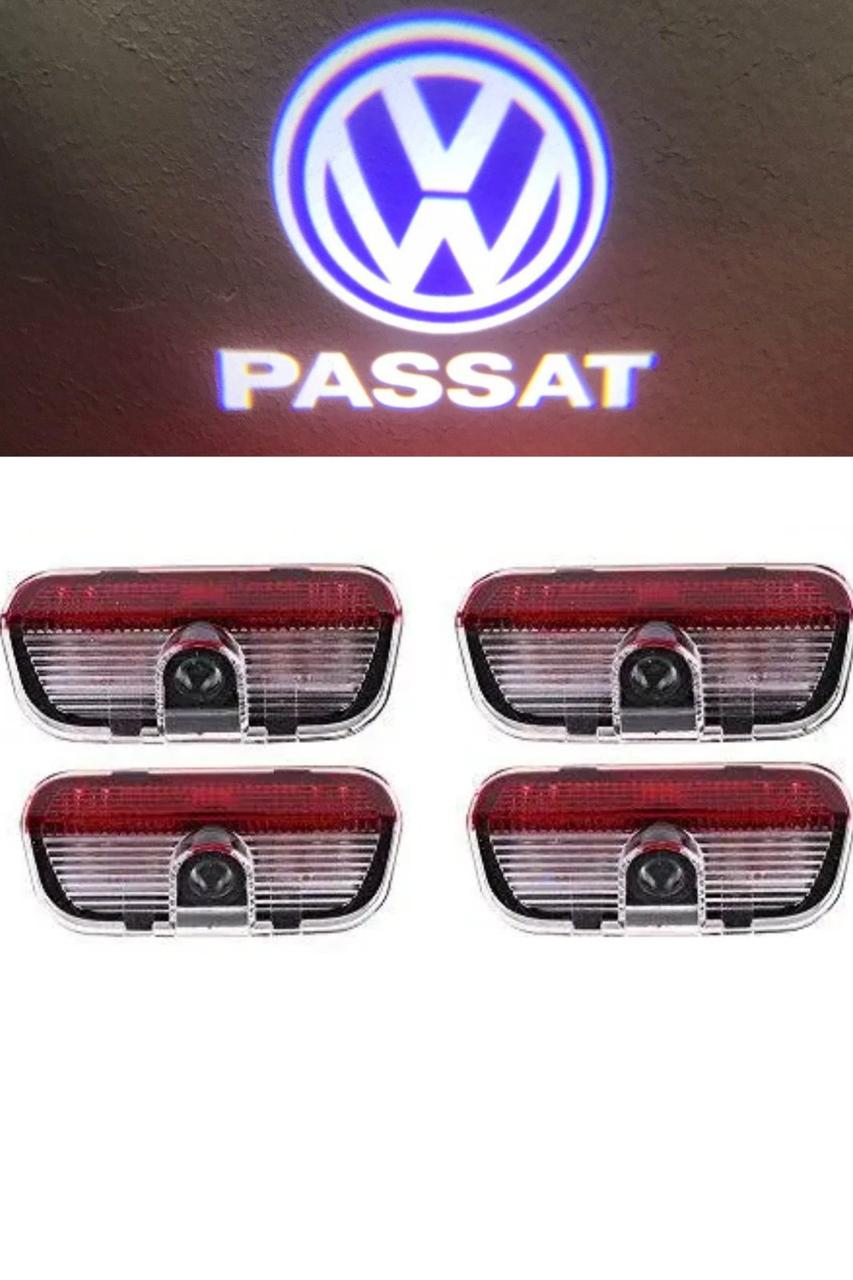 Підсвічування в двері з логотипом авто Volkswagen VW Passat B6|B7|B8 . Підсвітка дверей Фольксваген Пассат