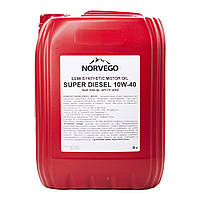 Моторное масло NORVEGO SUPER DIESEL 10W40 CF-4/SG 20л