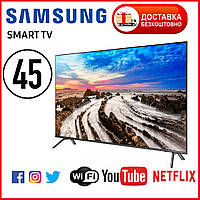 Телевізор Samsung Smart TV 45* Android 13.0 ULTRA HD, 4K, WIFI, T2 Телевізор Самсунг Смарт тв