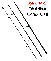 Карповое удилище Feima Obsidian Carp 3.90м 3.5lb (Carbon IM8, кольцо 50мм) штекерное, 3 секции