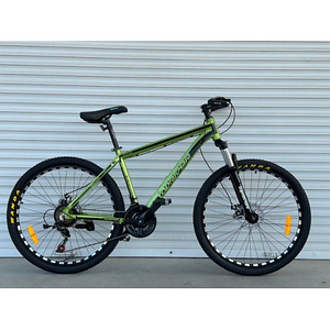 Велосипед гірський алюмінієвий Toprider 680 26" рама 17 обладнання Shimano Хаккі