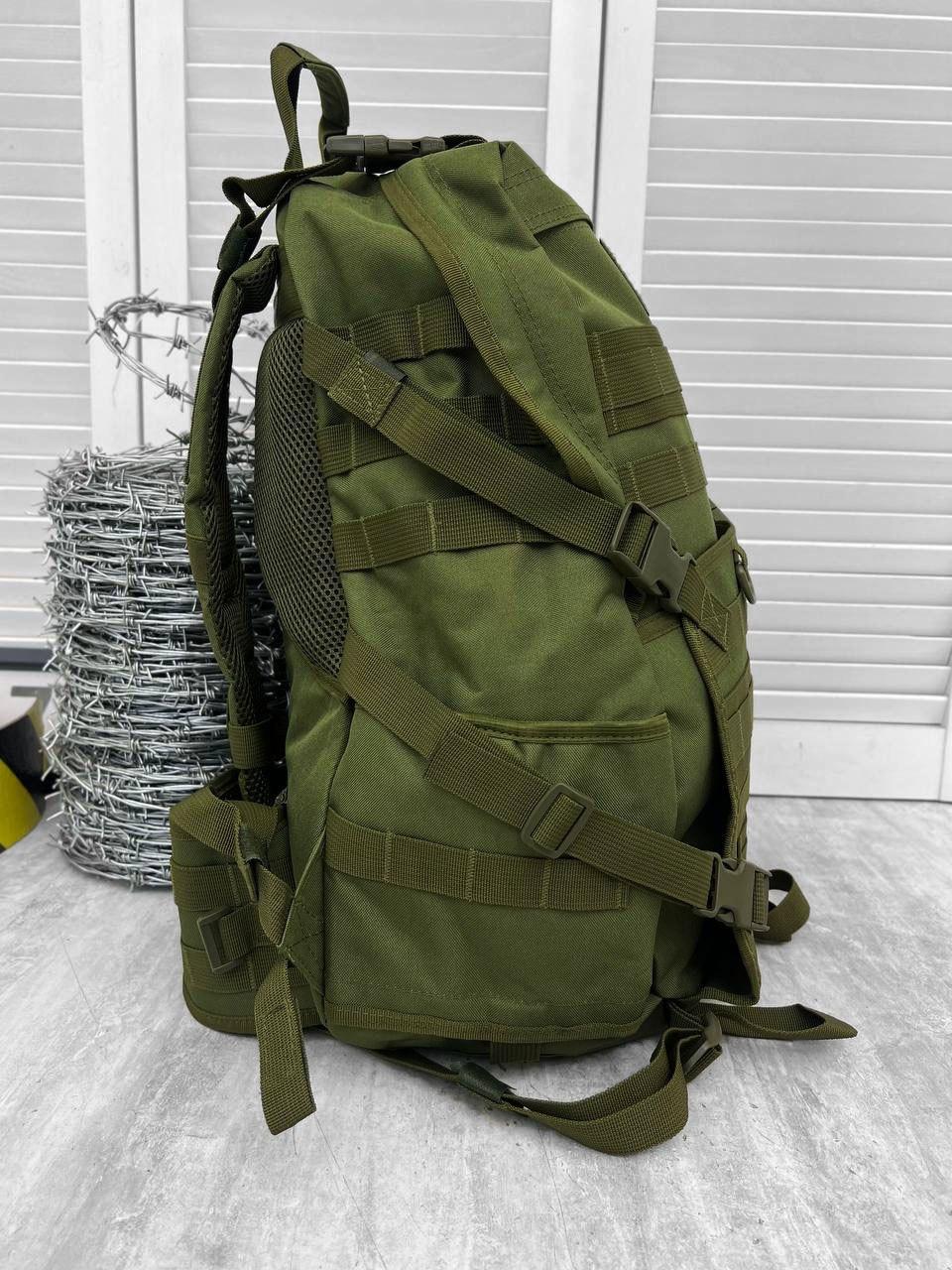 Военный рюкзак 30 л Badger Outdoor Gunny, качественный рюкзак с держателем для шлема 54x35x17 см Олива - фото 2 - id-p2079414857