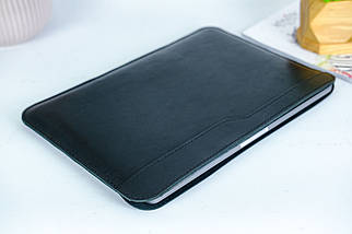 Чохол для MacBook Дизайн №26 з натуральної шкіри колір Чорний, фото 2