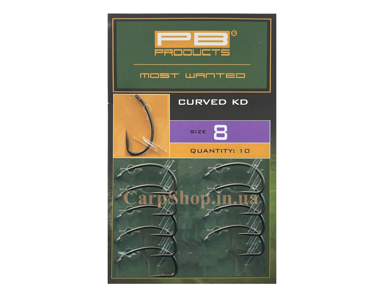 Крючки PB Products Curved KD hook №8