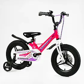 Двоколісний велосипед Corso Connect на 14 дюймів, Рожевий MG-14507