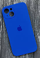 Чохол Silicone Case Full Camera (AA) для Apple iPhone 13 синій/capri blue