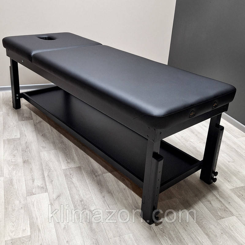 Стационарный массажный стол KP-10 plus Black - фото 6 - id-p2079427210