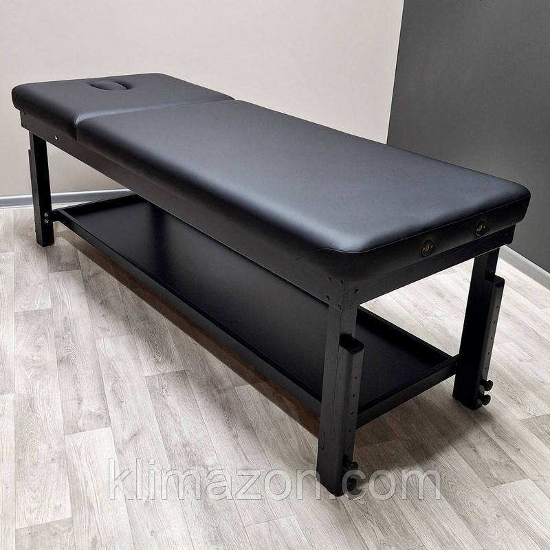 Стационарный массажный стол KP-10 plus Black - фото 8 - id-p2079427210