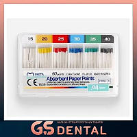 Бумажные штифты стоматологические Meta Biomed кон. 04