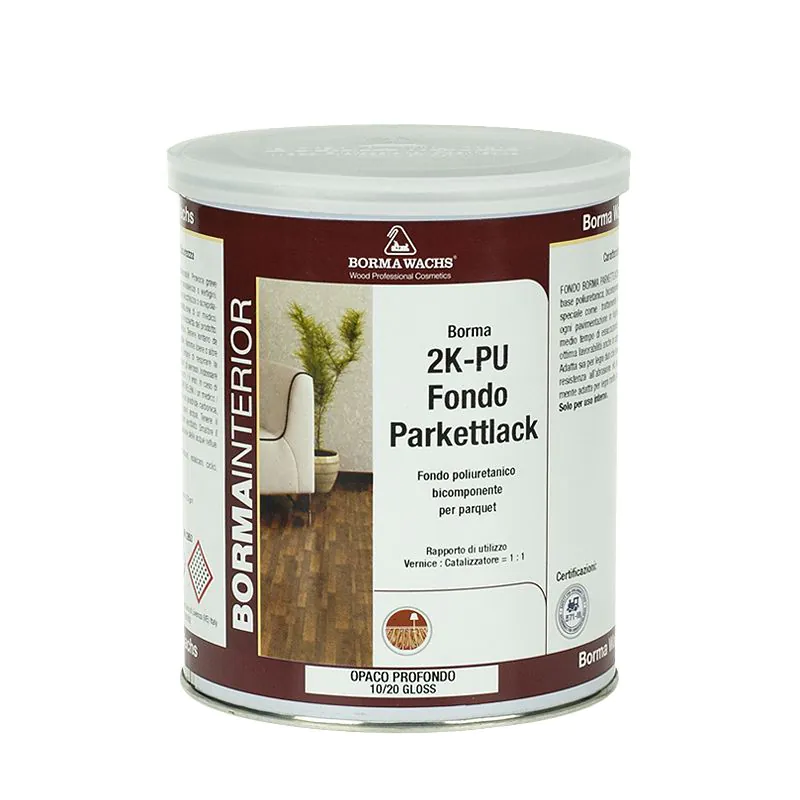 Двокомпонентна поліуретанова грунтівка Borma Wachs 2K-PU PARKETTLACK BASECOAT, 5 л