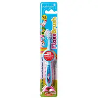 Brush-baby FlossBrush зубная щётка для детей 3-6 лет