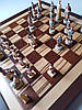 Шахи Єгипет 50x50 см, ясень, інкрустовані залізне дерево, полісандр, клен, фото 2