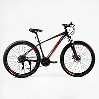Спортивный велосипед Corso «AMG» 29" рама 19" алюминиевый, Shimano 21 скоростей, собран на 75%