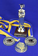 Медали для выпускников школ. Медаль металлическая на ленте