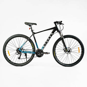 Гірський алюмінієвий велосипед Corso Antares 29" рама 21" комплектація Shimano, 24 швидкість, зібраний на 75%